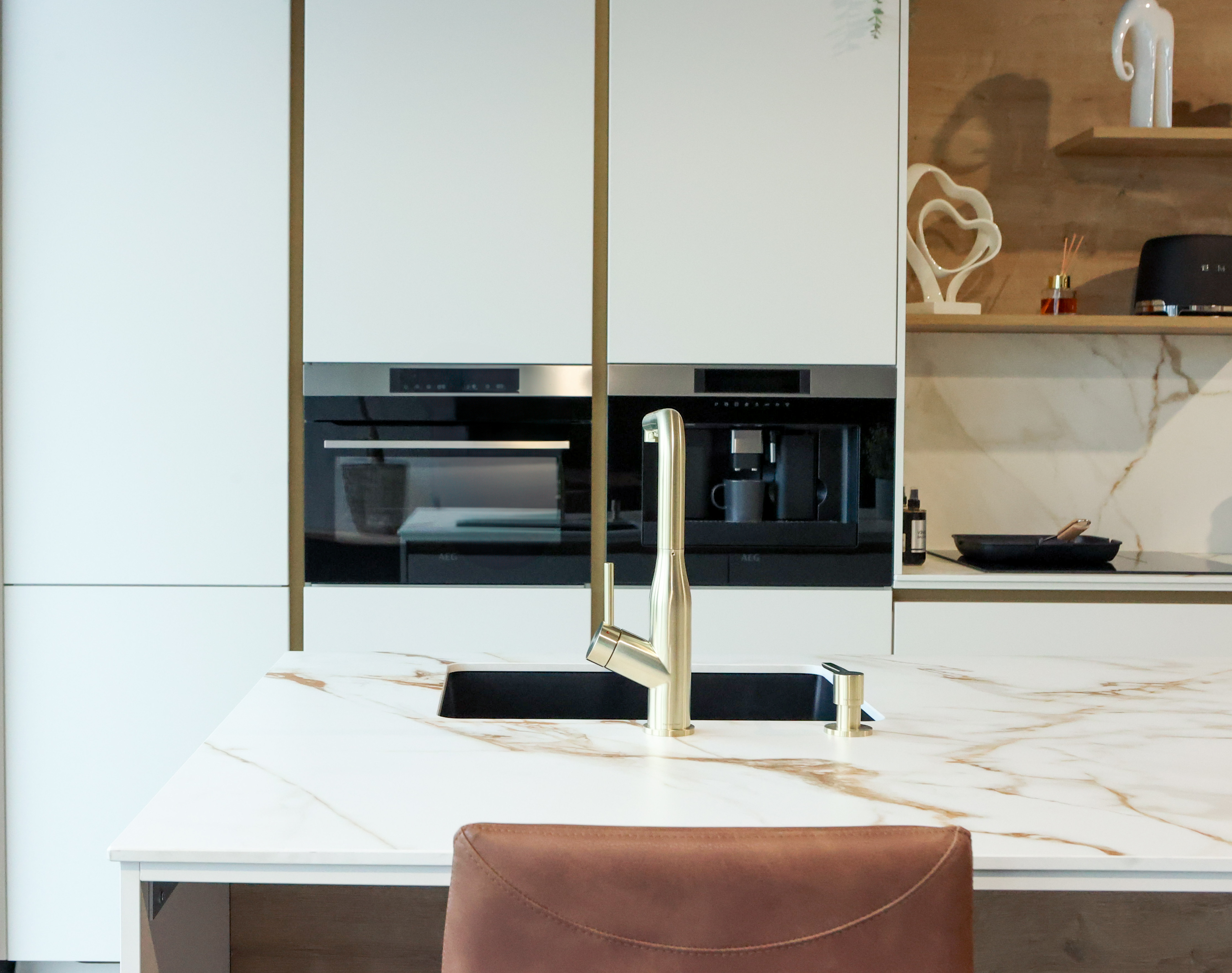Cuisine blanche de showroom